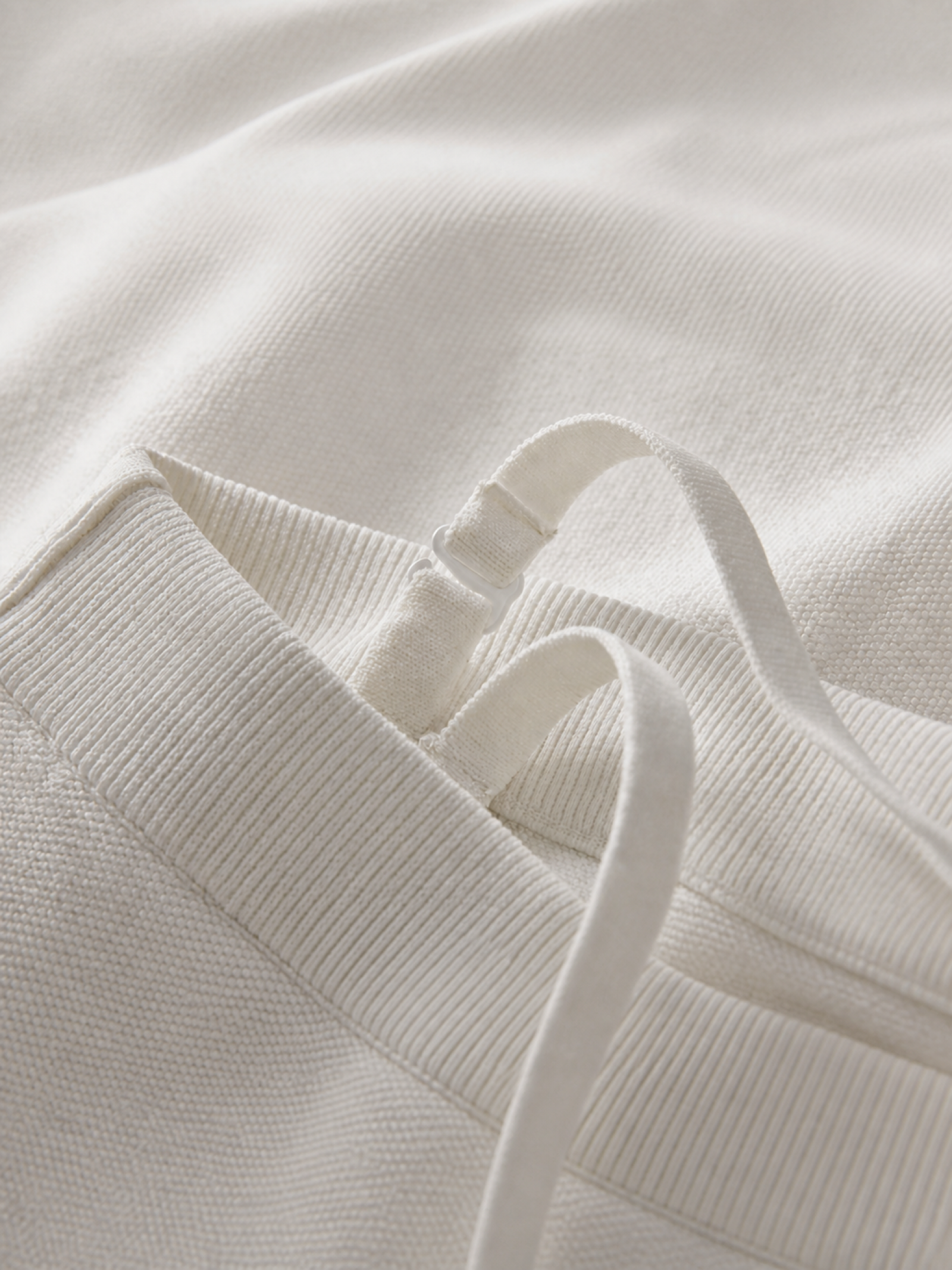 Porcelain Column Convertible Knit Dress - Ivory White - view 8