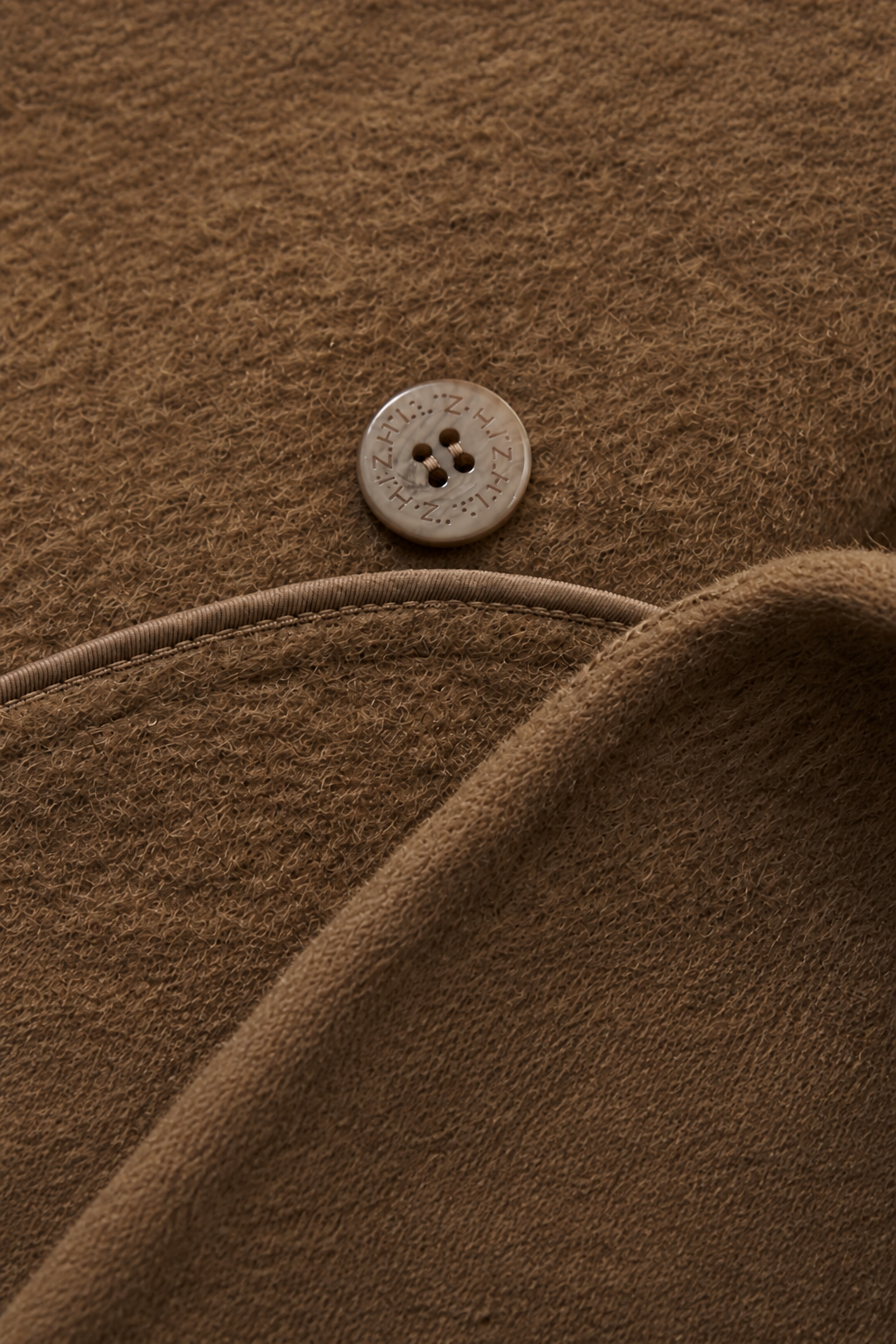 Shihu Xian Longline Wool Coat - Natural Ecru - view 5