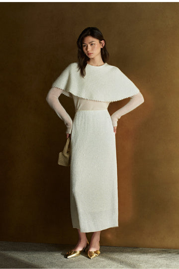 Xijiang Yue Sheer Mohair Sweater - Ivory White - view 5