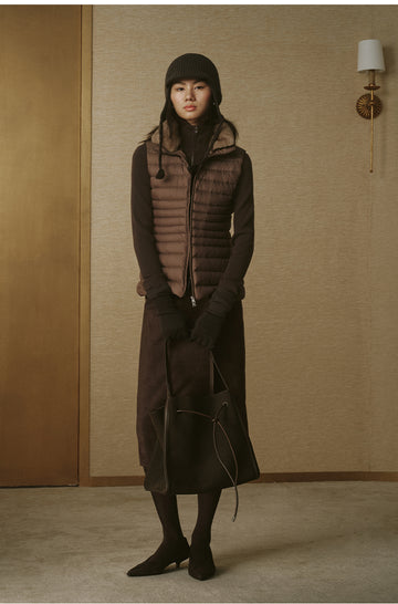 Shaobian Wool Earflap Hat in Sandalwood Brown - view 1 - Sandalwood Brown