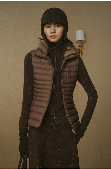 Shaobian Wool Earflap Hat in Sandalwood Brown - view 2 - Sandalwood Brown