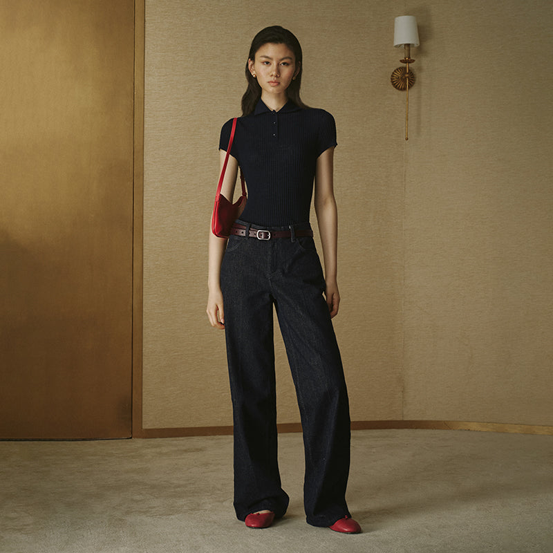 Deep Navy Straight Jeans Deep Navy