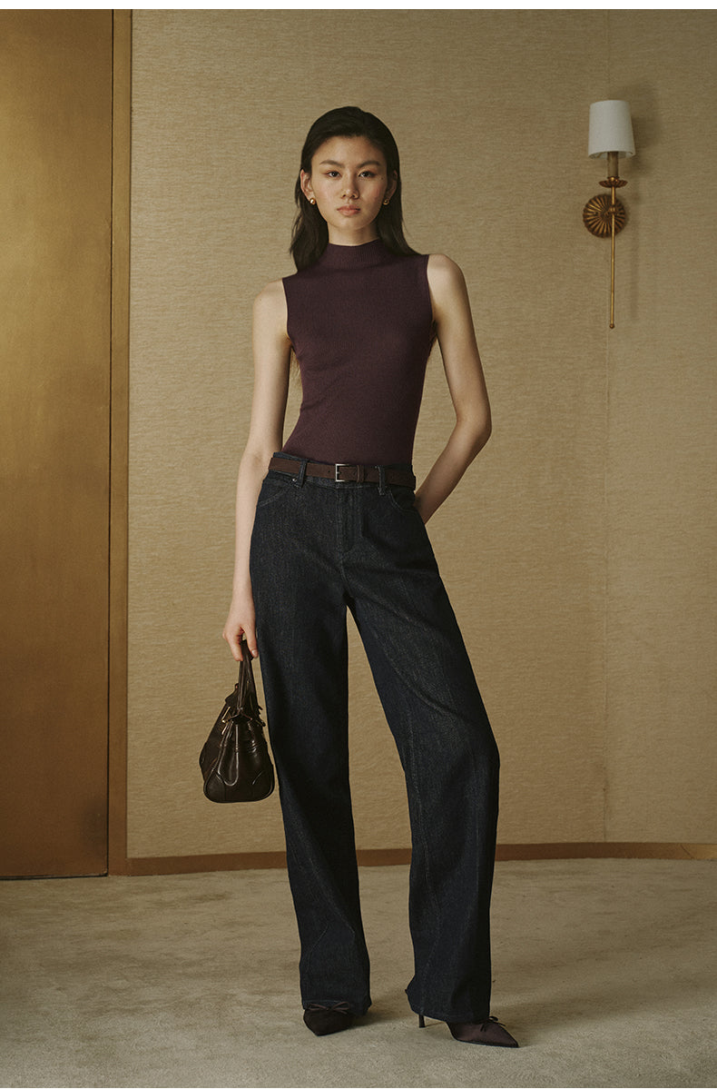 Deep Navy Straight Jeans Deep Navy