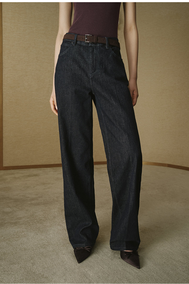 Deep Navy Straight Jeans Deep Navy