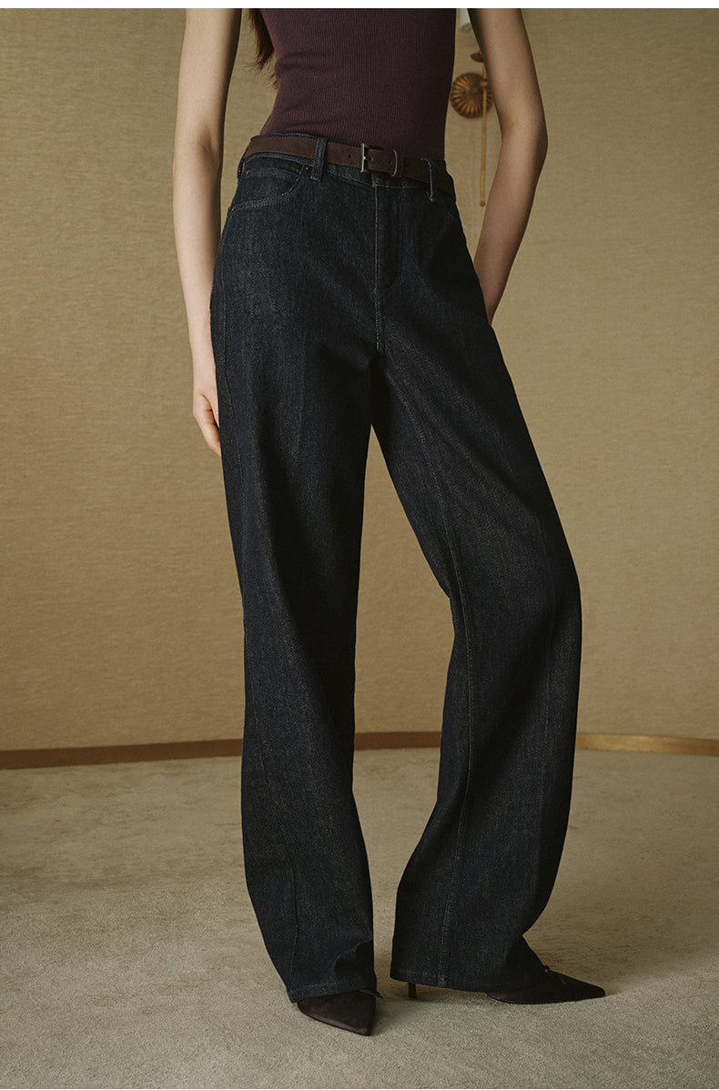 Deep Navy Straight Jeans Deep Navy