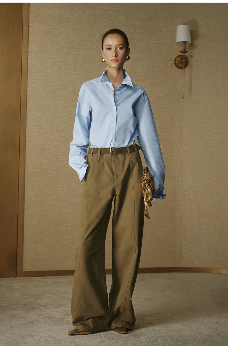 Sky Blue Twisted Shirt Sky Blue