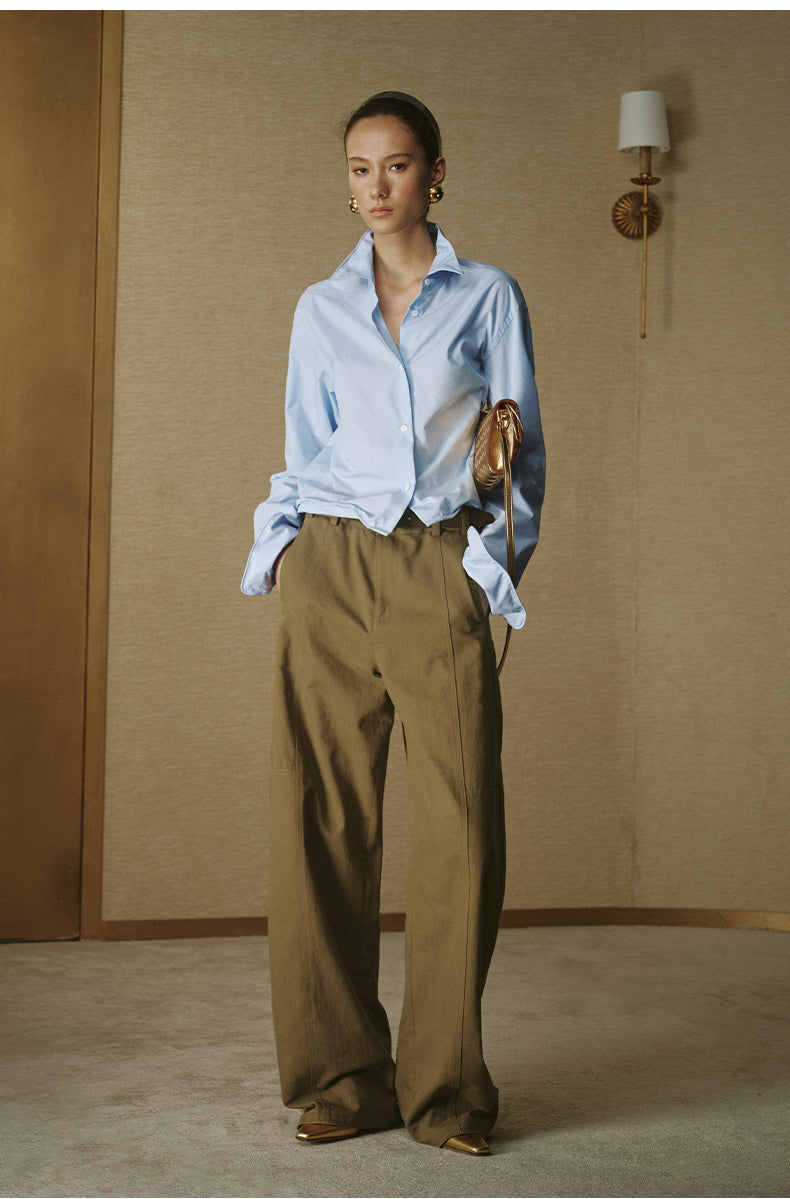 Sky Blue Twisted Shirt Sky Blue