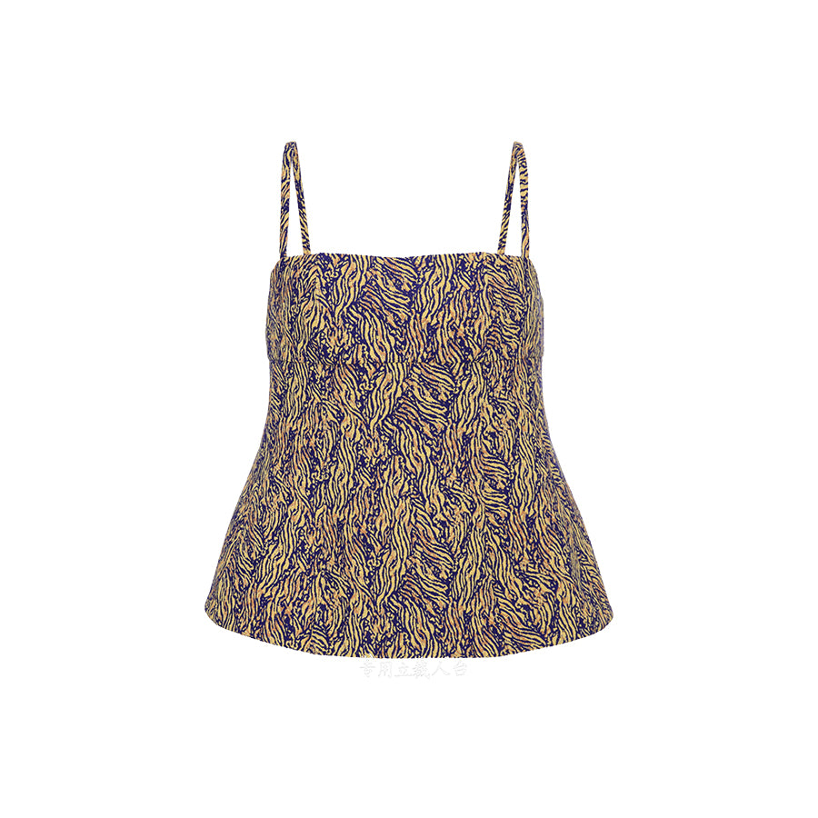 Floral Jacquard Cami Top