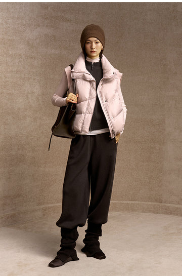 Xi Tang Man Flared Knit Legwarmers - Sandalwood Brown