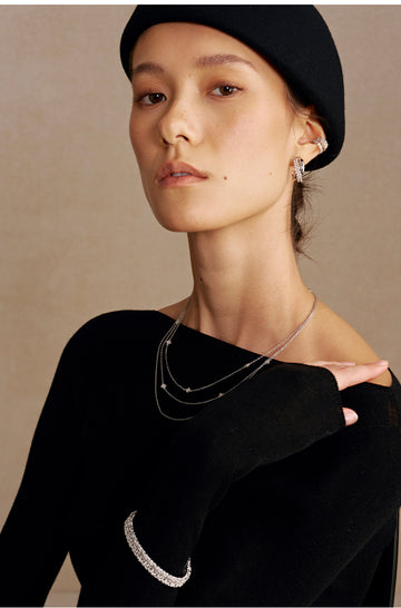 Binyunsongling Woven Ear Cuff in Silver - view 2 - Silver