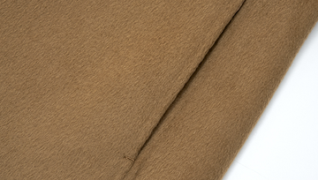 Yushengyan Hooded Wrap Wool Coat in Classic Camel - Pocket seam detail