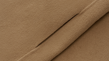 Ting Feng Yu coat in Frosted Apricot Camel - Wool-blend fabric texture