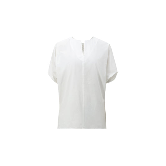 Petal Sleeve Cotton Shirt flat view
