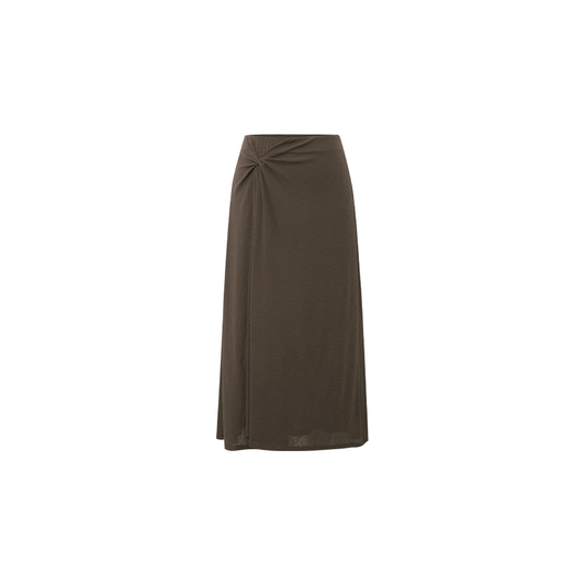 Knotted A-Line Skirt flat view