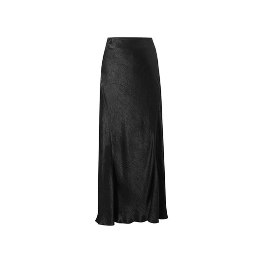 Satin Fishtail Midi Skirt flat view
