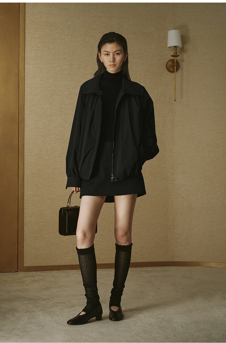 Brocade Stand-Collar Jacket