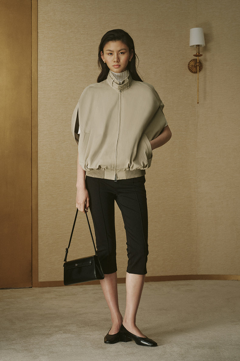 Cotton Cape Trench Jacket