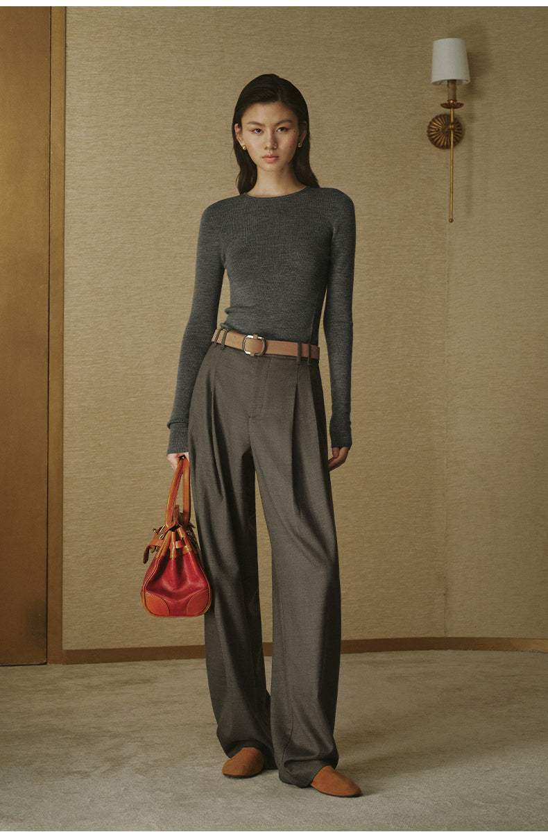 Seamless Wool Crewneck