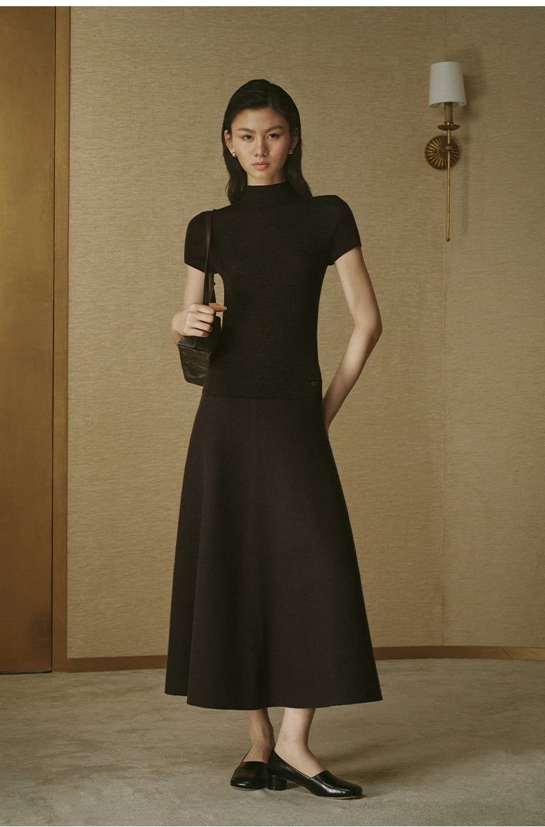 Seamless Wool Mockneck