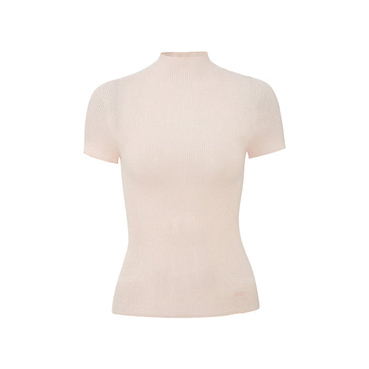 Seamless Wool Mockneck - Dusk Pink