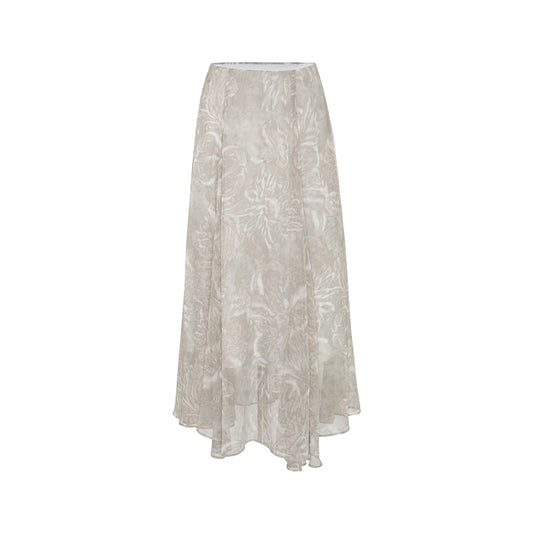 ZZ2FAWBE013 Crinkled Print Romantic Skirt product image