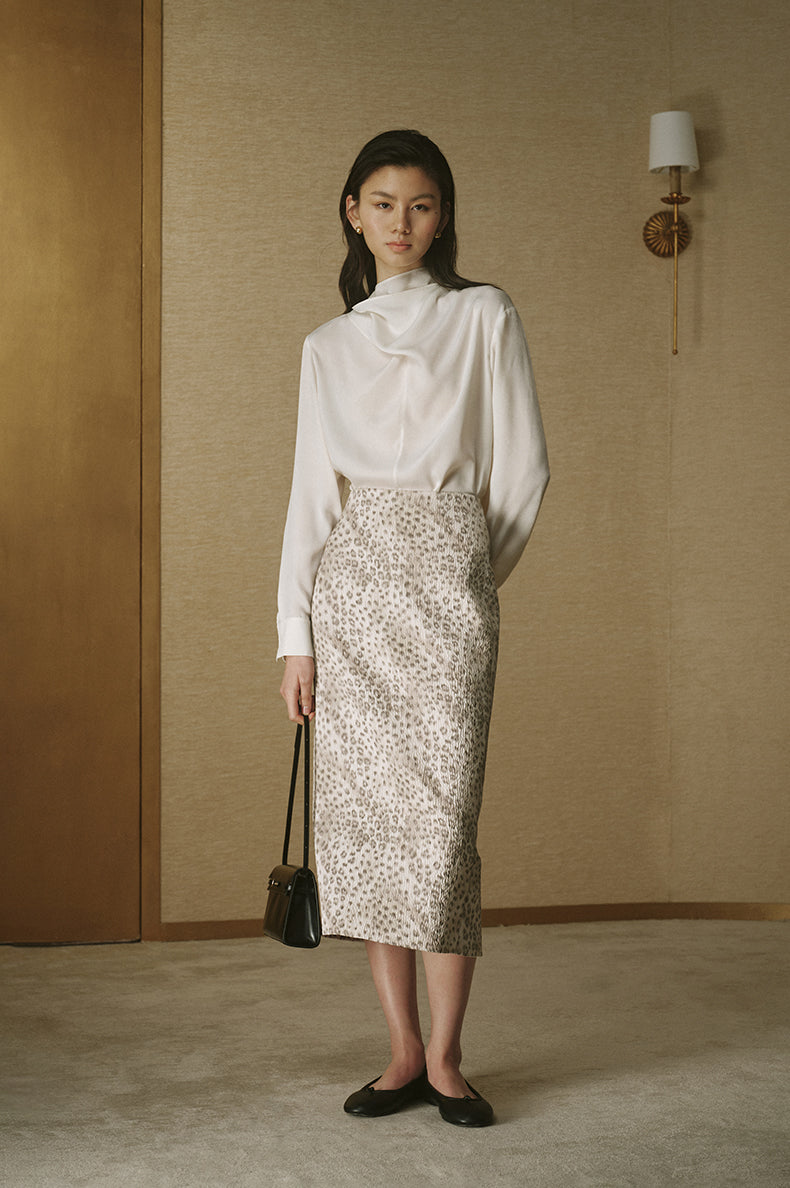 Leopard Wind Chime Skirt - Long