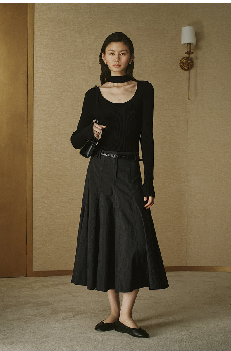Sculpted A-Line Full Skirt