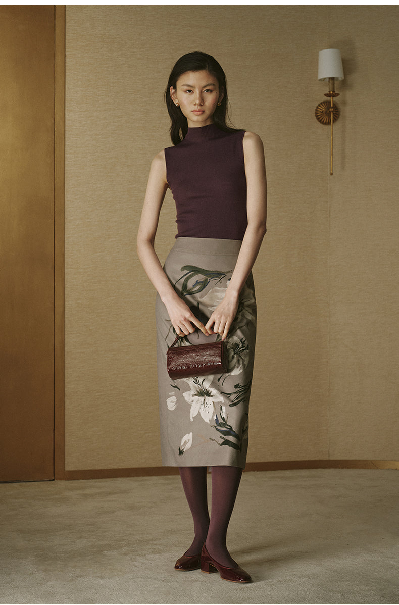 Autumn Floral Wind Chime Skirt - Autumn Floral