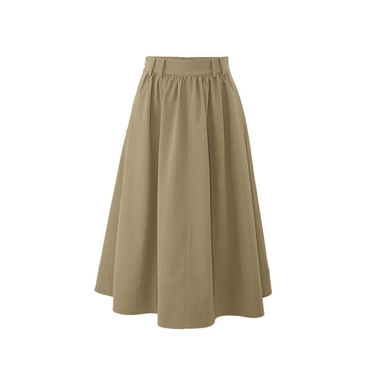 Twill A-Line Skirt