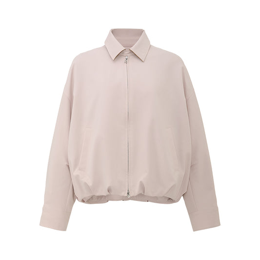 Soft Tailored Cropped Jacket - white background hover image