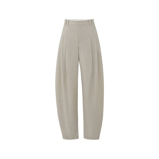 Light Green Summer Wool Trousers - Light Green