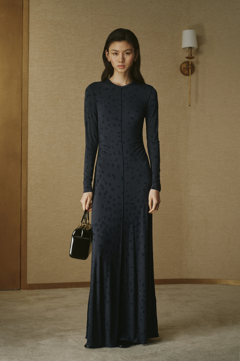 Leopard Print Lyocell Dress