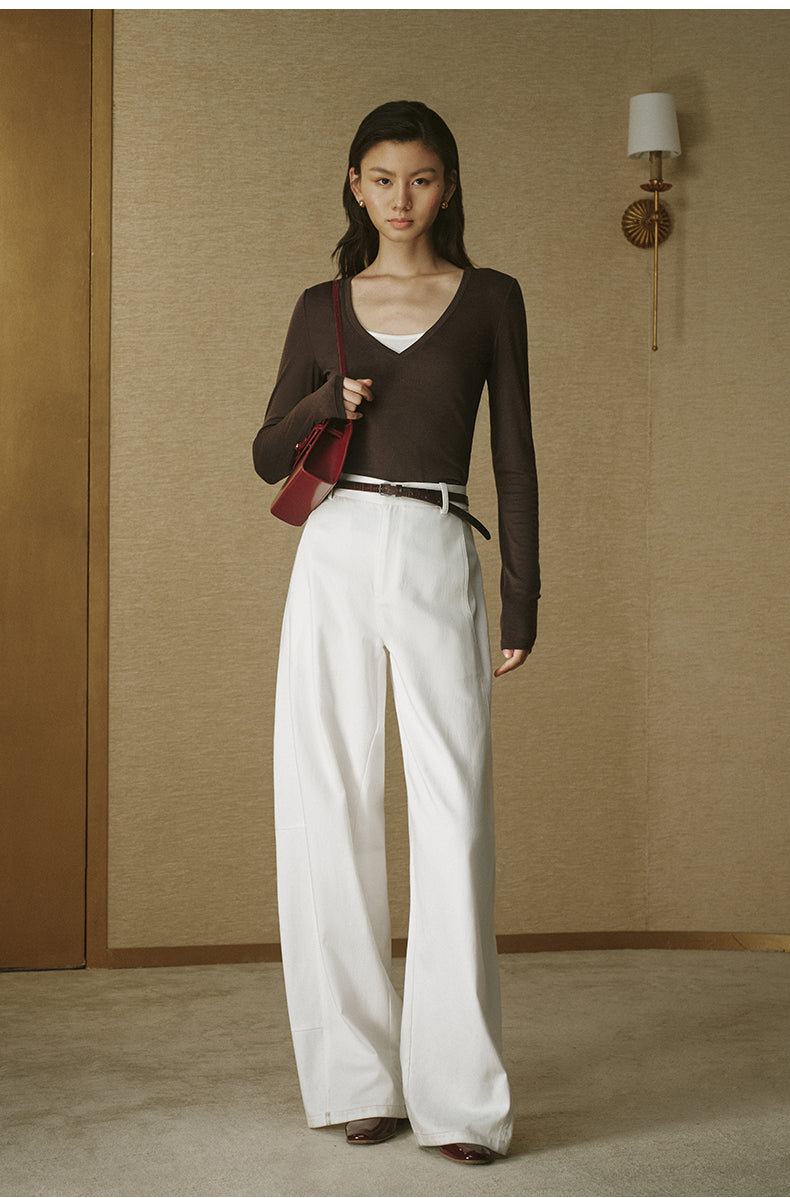 Layered V-Neck T-Shirt