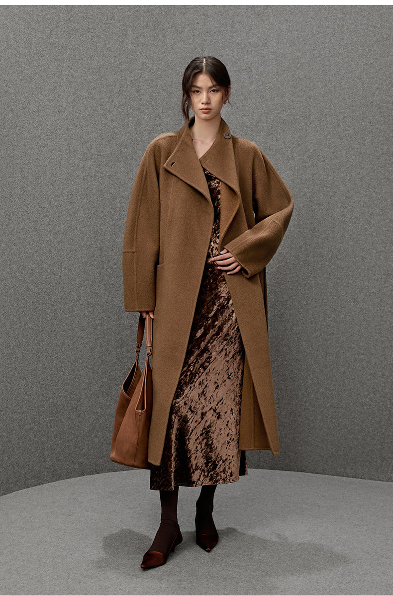 Shihu Xian Wool Coat in Double-Face Wool Coat