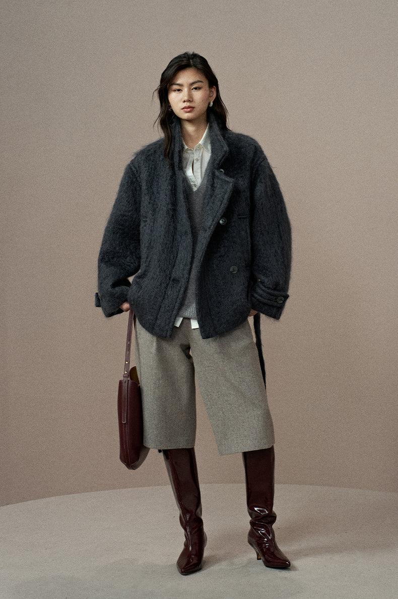Shuiyun You Wool Coat in Double-Face Wool Coat