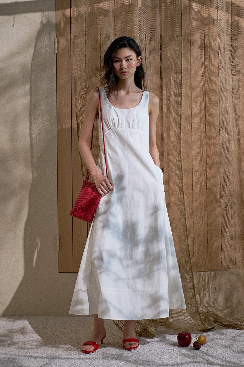ZZ2FMWLW008 Square-Neck A-Line Dress