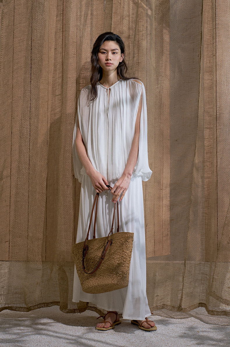 Two-Way Crinkle Cape Shirt