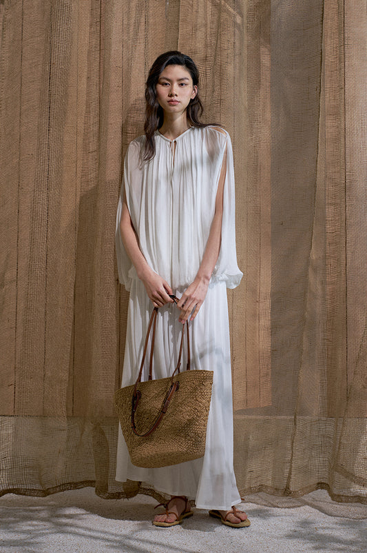 Two-Way Crinkle Cape Shirt