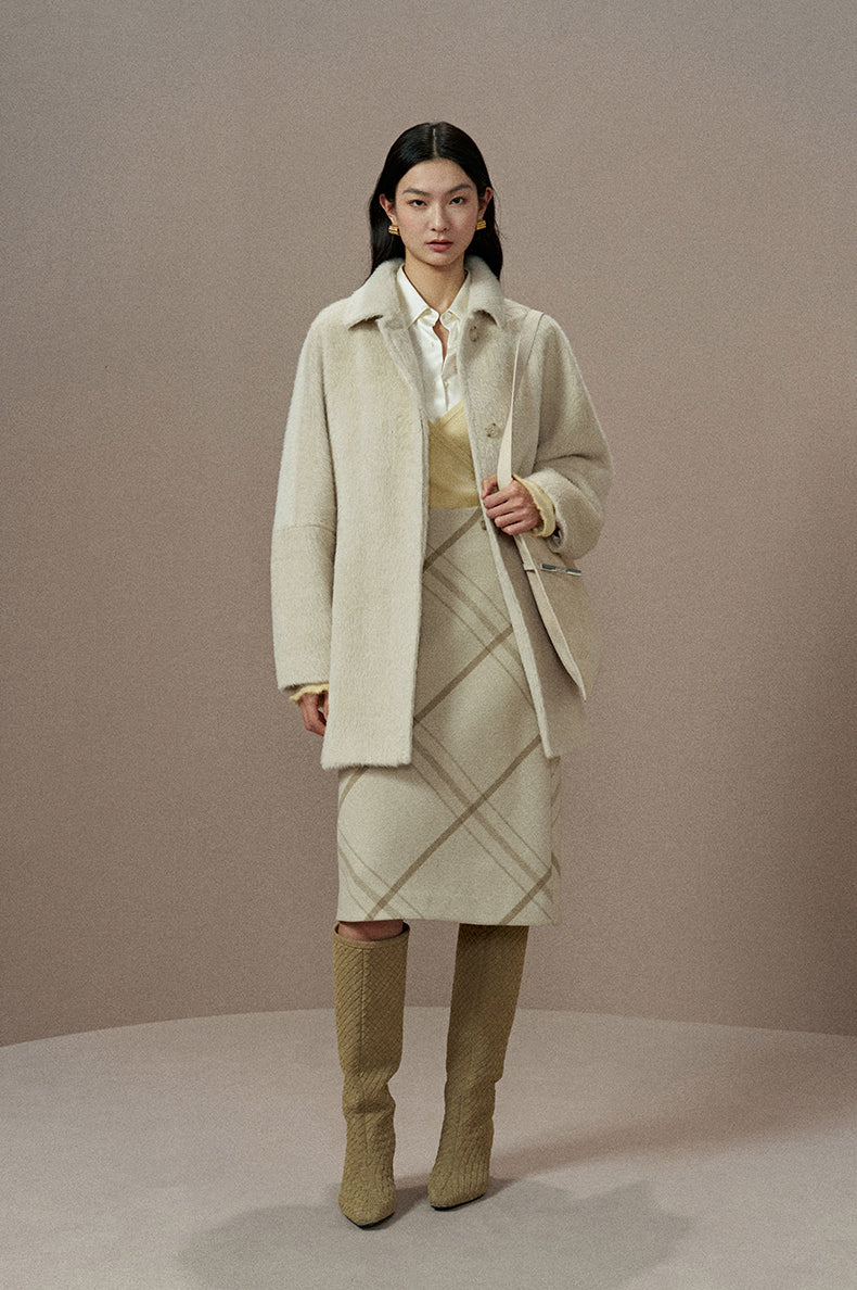 ZZ2EWWWT122 Double-Face Wool Coat
