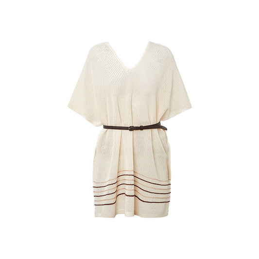 Striped Knit Cover-Up flat view
