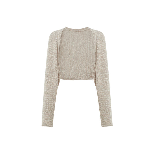 Sheer Linen Knit Cover-Up flat view