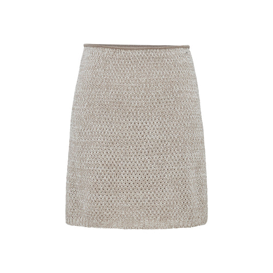 Flecked Tie Mini Skirt in Tailored Summer Midi Skirt