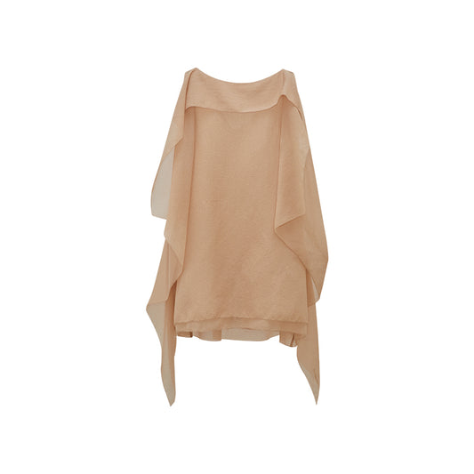 Draped Back Blouse flat view