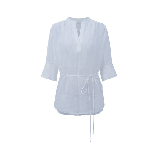 Ramie Short Sleeve Shirt flat view