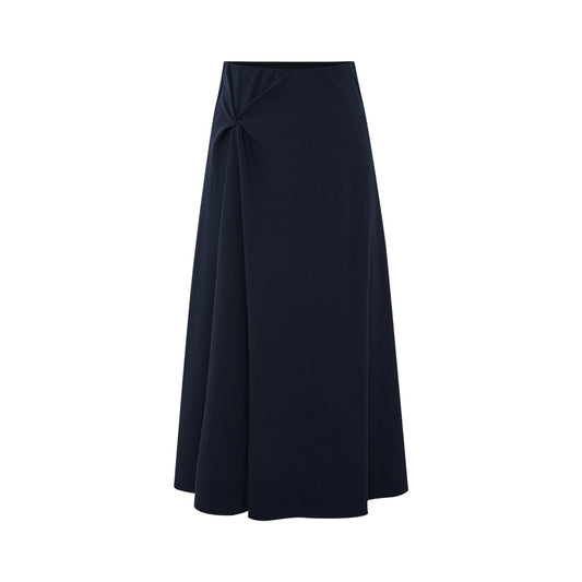 Knotted A-Line Midi Skirt flat view