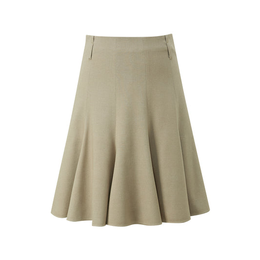 Denim-Look A-Line Skirt flat view