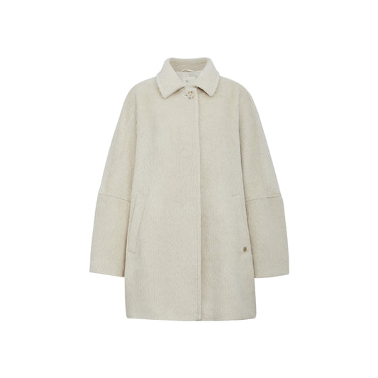Chaozhong Cuo Short Coat in Double-Face Wool Coat