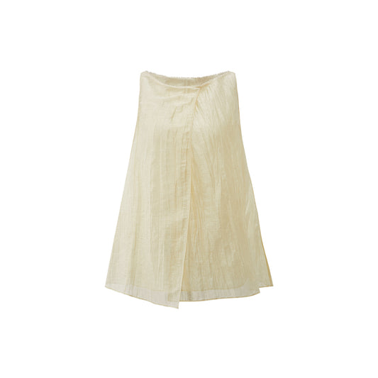 Asymmetric Linen Sleeveless Shirt flat view