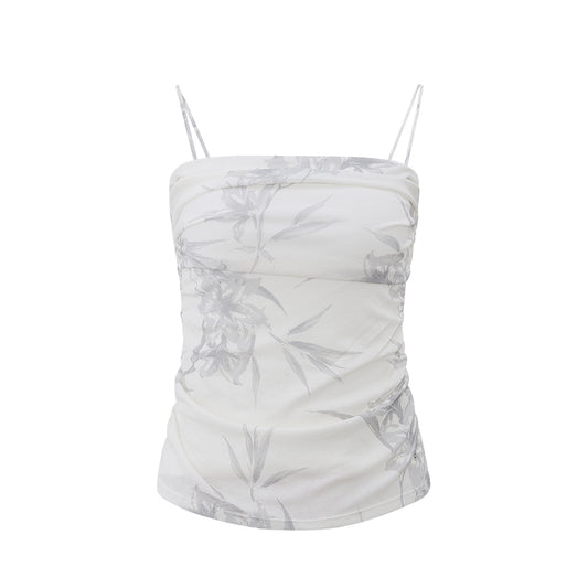 Moth Yarn Floral Cami flat view