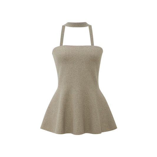 Flared Bandeau Knit Top in Knitwear Summer Top